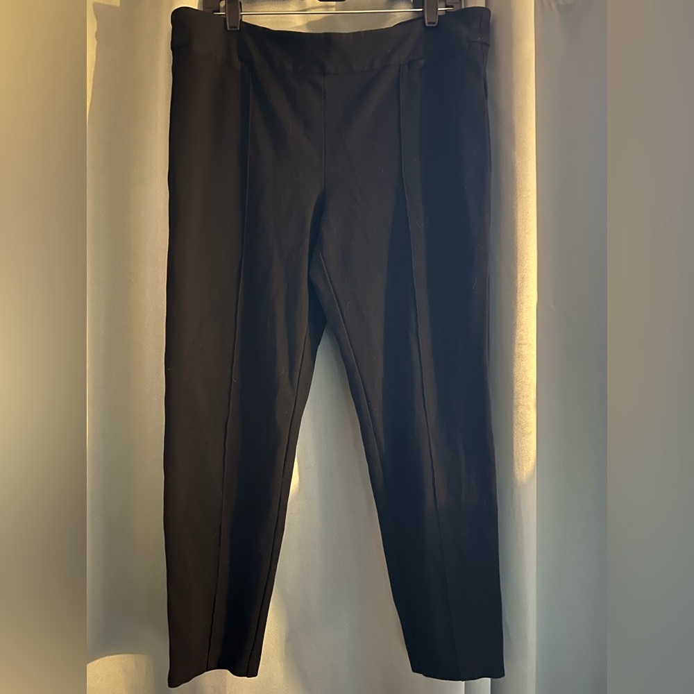 Jules & Leopold Black High-Rise Ponte Ankle Leggings XXL